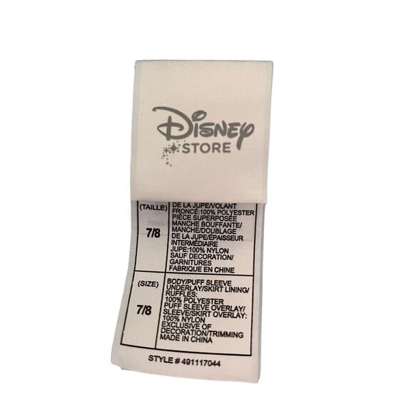 Disney Store Cinderella Princess Costume Dress Size‎ 7/8 Blue Halloween Girls - Picture 3 of 6